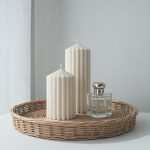 Ribbed Soy Wax Pillar Candle – Hand-Poured USA - Image 2