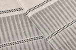 Elegant Striped Cotton Linen Hand Towel
