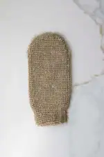 Eco-friendly natural loofah scrubber for gentle skin exfoliation and cleansing.