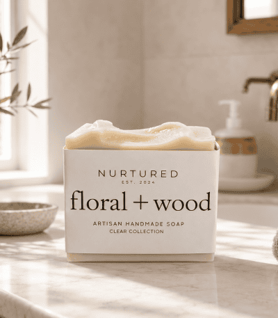 Nurtured Artisan Floral Wood Soap