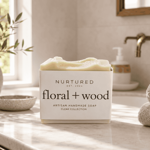 Nurtured Artisan Floral Wood Soap